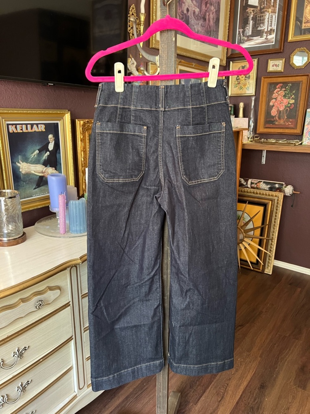 Anthropologie Colette Crop Wide-Leg Jeans by Maeve 27 - Picture 9 of 11